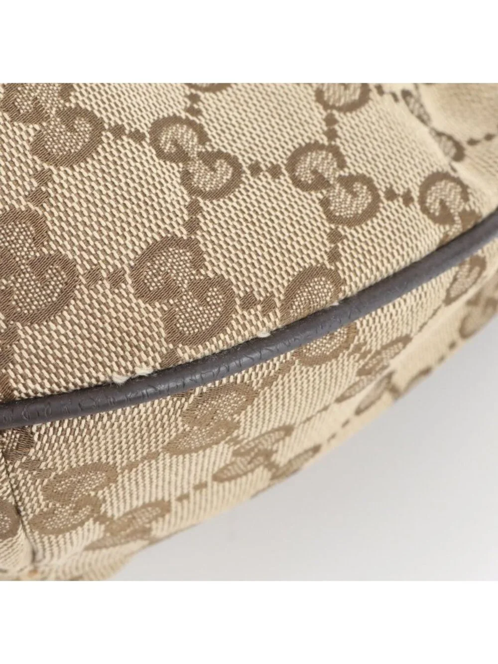 Gucci GG Canvas Leather Shoulder Bag Crossbody Messenger
